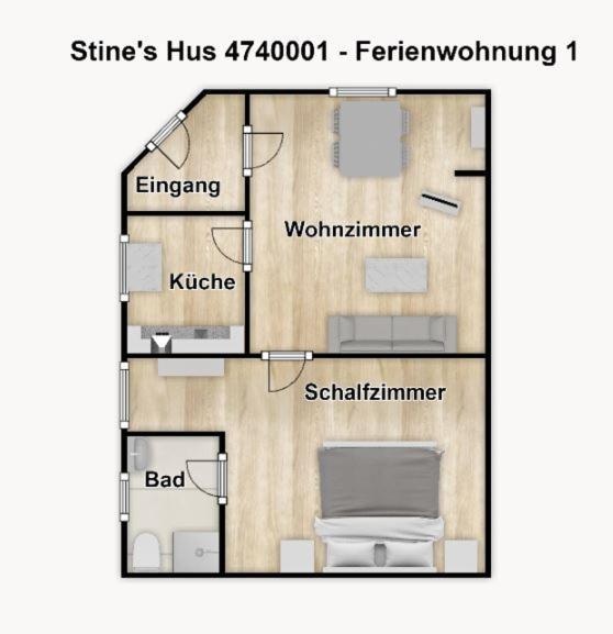 Stine'S Hus Ferienwohnung 1 Боркум Экстерьер фото